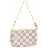 Louis Vuitton N58010 MINI 白棋盤格紋迷你小鍊包_預購