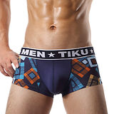 TIKU 梯酷 ~經典學院風 竹纖維抑菌超彈 平口男內褲-藍 (HH1230)