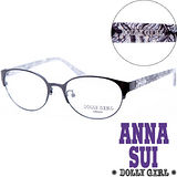 Anna Sui安娜蘇日本Dolly Girl系列潮流混合金屬框 繽紛碎花圖騰‧經典黑【DG151-001】