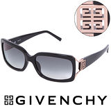 GIVENCHY 法國魅力紀梵希經典LOGO都會時尚太陽眼鏡(黑) GISGV777700X