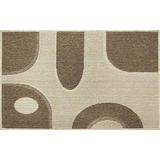 【范登伯格】棕格-亞麻風纖維踏墊-山坡-內附止滑網(60x90cm)