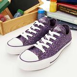 女 CONVERSE帆布鞋 閃閃惹人愛 紫13W170146
