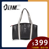 OEM 製包工藝革命 率性俐落風質感 灰白織帶肩背百搭中性款-紅T519-01