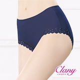 【可蘭霓Clany】保養絲蛋白蕾絲中腰M-XL內褲 群青藍 2171-57