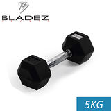 【Bladez】六角包膠啞鈴-5KG