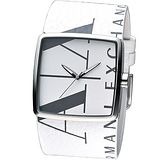 A│X Armani Exchange 自由幻夢潮流個性女錶 -白