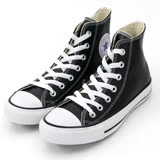 CONVERSE Chuck Taylor All Star Leather 帆布鞋 黑/白-132170C