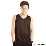 【V.TEAM】雙面穿吸排籃球背心-男(魅力黑)