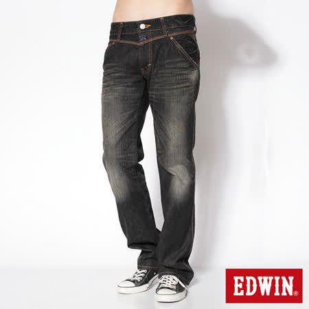 EDWIN 503 B.T
拉鍊釦絆中直筒牛仔褲