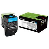 Lexmark 708H (70C8HCE) 青色高容量碳粉匣