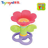 日本《樂雅 Toyroyal》LOVE系列-花朵搖鈴固齒玩具