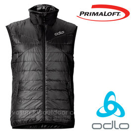 【瑞士 ODLO】男 新款 primaloft 保暖防風防潑水保暖背心(雙面穿)防風化纖背心.科技羽絨/超輕量透氣排汗_墨/黑 525212