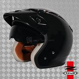 【ZEUS瑞獅 ZS-381C 素色】復古帽/飛行帽 安全帽│可全拆內襯CP值超高