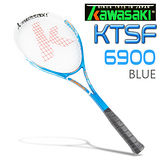 Kawasaki KTSF6900 碳纖維穿線網球拍(藍)