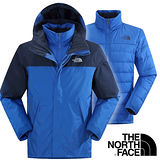 【美國 The North Face】男 熱賣款 Gore-Tex 兩件式外套(可拆式羽絨內件)防水透氣保暖夾克.適登山.健行.滑雪.賞雪.出國旅行_CTS2 怪獸藍