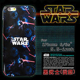 電影授權正版 STAR WARS 星際大戰 iPhone 6/6s plus i6s+ 5.5吋 雙料皮革手機殼(黑武士燙銀)