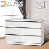 Bernice-愛比4尺白色六斗櫃