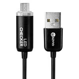 KINYO Micro USB極速LED智慧變燈充電傳輸線USB-73