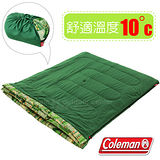 【美國 Coleman】2合1家庭睡袋/10度C/可機洗.可雙併.附收納袋.可當棉被.睡墊.適帳蓬露營.旅遊.登山.居家 /CM-27256