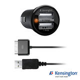 Kensington 3.1A 雙埠USB 車充&同步線