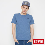 EDWIN 涼感LOGO圓領短袖T恤-男-丈青