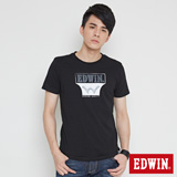 EDWIN 網路限定 翻轉經典雙LOGO短袖T恤-男-黑色
