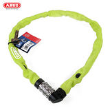 ABUS 德國防盜鎖 1200 web Combo Chain 60cm單車密碼鎖-螢光綠