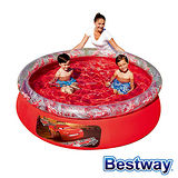【BESTWAY】護環加厚圓型充氣游泳池/戲水池(閃電麥坤)