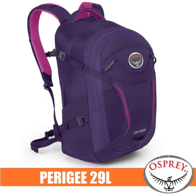 【美國 OSPREY】女用新款 PERIGEE 29L 超輕多功能城市休閒筆電背包(TSA+爆音哨+可調腰帶)/適登山健行.旅遊通勤.自助旅行_蝴蝶紫 R