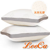 (團購2入) LooCa 新典乳膠釋壓獨立筒枕(2入)