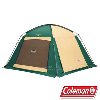 【美國Coleman】4-5人網屋III.四面開客廳帳.防水炊事帳.露營防蚊帳.露營帳/可與CM-7132.CM-17860帳篷連接/CM-27986