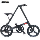 STRiDA 速立達 C1 碳纖維Carbon手工折疊碟煞單車-消光黑