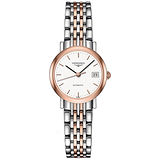 LONGINES 浪琴 Elegant 優雅系列機械女錶-銀x雙色/25.5mm L43095127