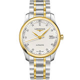LONGINES 浪琴 Master 巨擘真鑽機械腕錶-銀x雙色/40mm L27935977