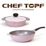 韓國Chef Topf 薔薇鍋LA ROSE系列湯鍋24公分+深炒鍋32公分 LL24-1_WP32