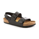 勃肯BIRKENSTOCK 034791。MILANO米蘭 繫踝二條拖鞋(黑)