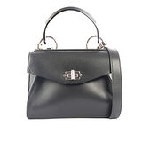 【PROENZA SCHOULER】牛皮凱莉款轉釦手提/肩背二用包(小)(黑色)