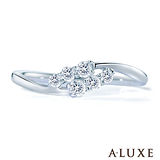 A-LUXE 亞立詩 守護幸福18K金鑽石尾戒