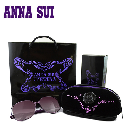 Anna Sui 日本安娜蘇花園系列太陽眼鏡禮盒組-(紫色) AS880-735
