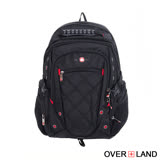 【OVERLAND】美式十字軍 - 美式經典新譯交叉菱格紋後背包 - 3074