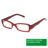 BENETTON 班尼頓 專業兒童眼鏡弧線LOGO設計系列(紅/藍 BB014-02/03)