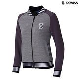 K-Swiss Jacquard Jacket休閒外套-女-灰