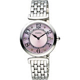 Standel Elegant 詩丹麗典雅系列真鑽女錶-粉色珍珠貝x銀/32mm 5S1501-111S-PM