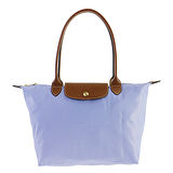 Longchamp 經典高彩度可摺疊水餃包 _ 長把/小/薄霧藍