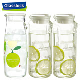 【Glasslock】純淨玻璃八角冷水壺1000ml - 2+1入組