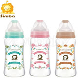 小獅王辛巴 simba 蘿蔓晶鑽寬口葫蘆玻璃大奶瓶-270ml