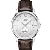 TISSOT 天梭 TRADITION 38小時動力儲存時尚男性皮帶機械腕錶/40mm/T0634281603800