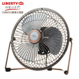【LIBERTY利百代】省電低噪音6吋古銅復古USB風扇