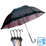 【雨之戀】 福懋散熱降溫3~5℃歐風直傘-遮陽傘/晴雨傘/專櫃傘