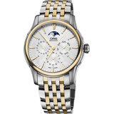 Oris 豪利時 Artelier 藝術家月相盈虧機械錶-銀x雙色/40mm 0158276894351-0782178